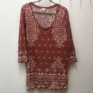 Lucky Brand 3/4 sleeves shirt 3X